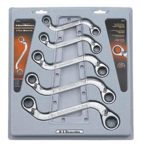 GearWrench 85299 Spanner Set Ring Ring S-Shape reversible metric 5 Pieces - Click for more info